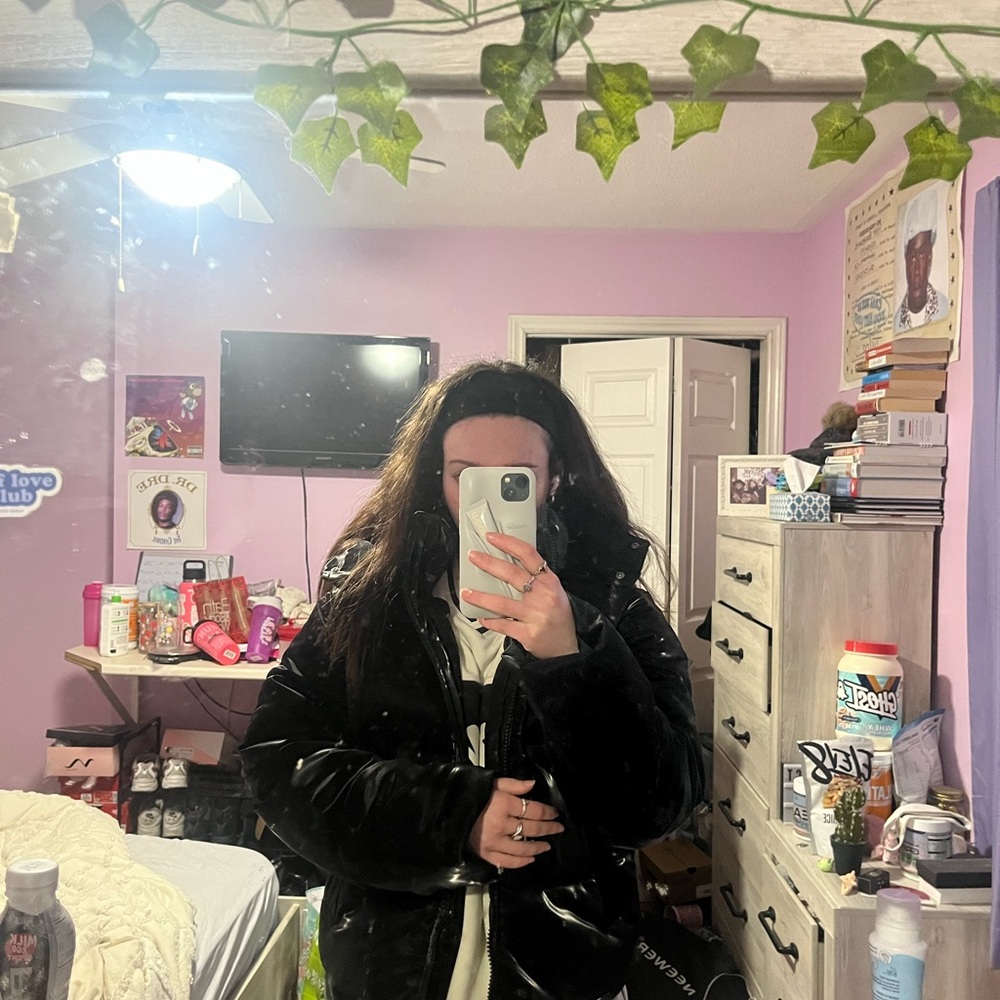 Garage Black Puffer Jacket